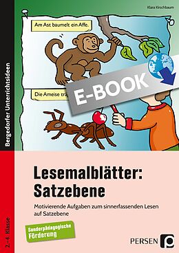 E-Book (pdf) Lesemalblätter: Satzebene von Klara Kirschbaum