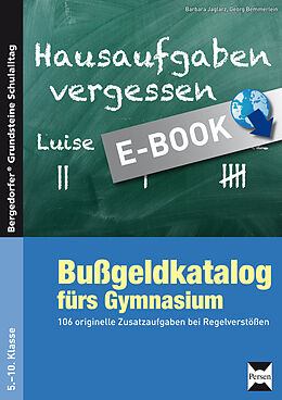 E-Book (pdf) Bußgeldkatalog fürs Gymnasium von Barbara Jaglarz, Georg Bemmerlein