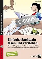 E-Book (pdf) Einfache Sachtexte lesen und verstehen von Andrea Behnke