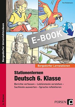 E-Book (pdf) Stationenlernen Deutsch 6. Klasse von Tim Heidemann