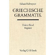 Fester Einband Griechische Grammatik Bd. 3: Register von Eduard Schwyzer
