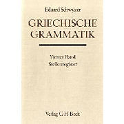 Fester Einband Griechische Grammatik Bd. 4: Stellenregister von Eduard Schwyzer, Stefan Radt