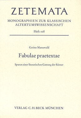 Kartonierter Einband Fabulae Praetextae von Gesine Manuwald