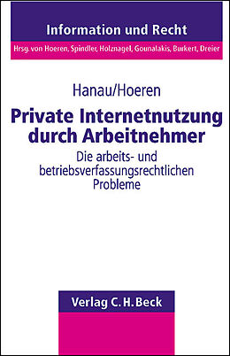 Kartonierter Einband Private Internetnutzung durch Arbeitnehmer von Peter Hanau, Thomas Hoeren