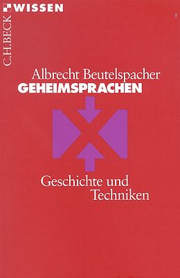 Kartonierter Einband Geheimsprachen von Albrecht Beutelspacher