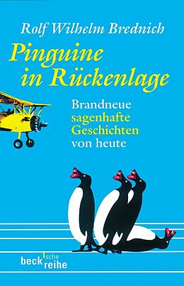Kartonierter Einband Pinguine in Rückenlage von Rolf Wilhelm Brednich