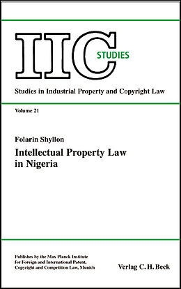 Kartonierter Einband Intellectual Property Law in Nigeria von Folarin Shyllon