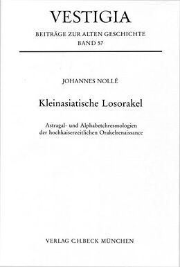 Fester Einband Kleinasiatische Losorakel von Johannes Nollé