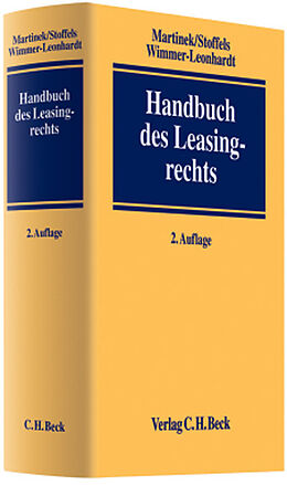Leinen-Einband Handbuch des Leasingrechts von 