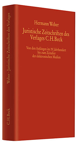 Leinen-Einband Juristische Zeitschriften im Verlag C.H.Beck von Herrmann Weber