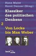 Kartonierter Einband Klassiker des politischen Denkens Band II: Von John Locke bis Max Weber von 