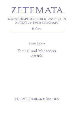 Kartonierter Einband Terenz' und Menanders Andria von Eckard Lefèvre