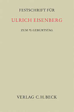 Fester Einband Festschrift für Ulrich Eisenberg zum 70. Geburtstag von Henning Ernst Müller, Günther M. Sander, Helena Válková