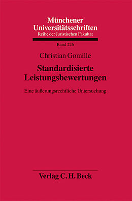 Kartonierter Einband Standardisierte Leistungsbewertungen von Christian Gomille