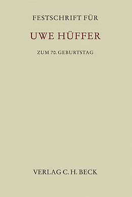 Fester Einband Festschrift für Uwe Hüffer zum 70. Geburtstag von 