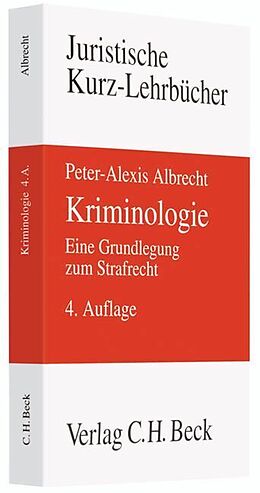 Kartonierter Einband Kriminologie von Peter-Alexis Albrecht
