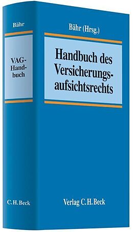 Leinen-Einband Handbuch des Versicherungsaufsichtsrechts von 