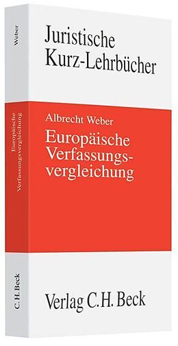 Kartonierter Einband Europäische Verfassungsvergleichung von Albrecht Weber