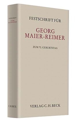 Fester Einband Festschrift für Georg Maier-Reimer zum 70. Geburtstag von 