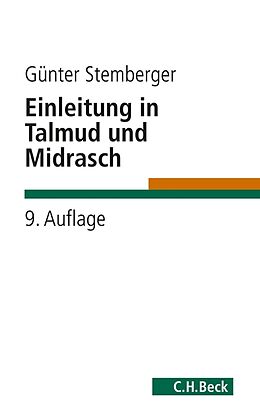 Kartonierter Einband Einleitung in Talmud und Midrasch von Günter Stemberger