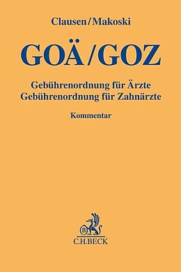 Fester Einband GOÄ / GOZ von Tilman Clausen, Kyrill Makoski