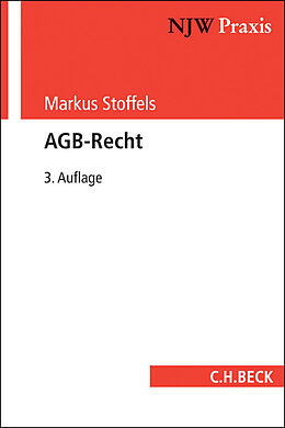 Kartonierter Einband AGB-Recht von Markus Stoffels