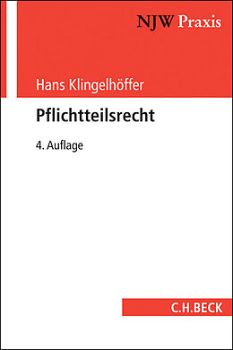 Kartonierter Einband Pflichtteilsrecht von Hans Klingelhöffer