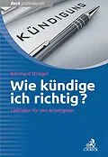E-Book (pdf) Wie kündige ich richtig? von Bernhard Striegel