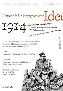 Geheftet Zeitschrift für Ideengeschichte Heft VIII/2 Sommer 2014 von 