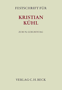 Fester Einband Festschrift für Kristian Kühl zum 70. Geburtstag von 