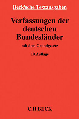 Kartonierter Einband Verfassungen der deutschen Bundesländer von 