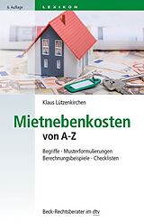 E-Book (epub) Mietnebenkosten von A-Z von Klaus Lützenkirchen
