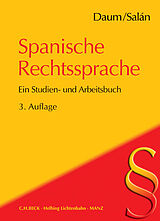 Kartonierter Einband Spanische Rechtssprache von Ulrich Daum, María Engracia Salán García