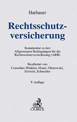 Fester Einband Rechtsschutzversicherung von Joachim Cornelius-Winkler, Karl Maier, Rüdiger Obarowski