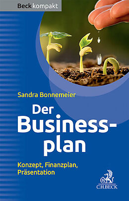 Kartonierter Einband Der Businessplan von Sandra Bonnemeier