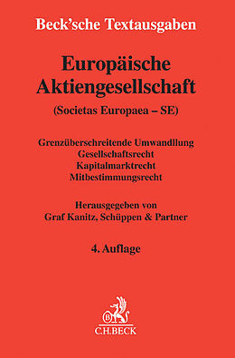 Kartonierter Einband Europäische Aktiengesellschaft (Societas Europaea - SE) von 