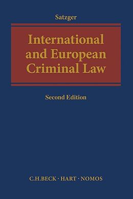 Livre Relié International and European Criminal Law de Helmut Satzger