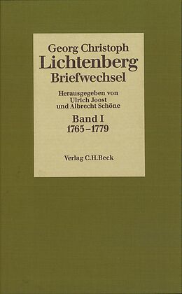 E-Book (pdf) Lichtenberg Briefwechsel Bd. 1: 1765-1779 von 