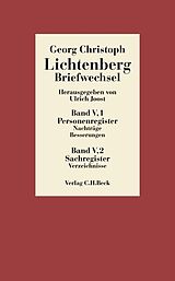 E-Book (pdf) Lichtenberg Briefwechsel Bd. 5: Register von Georg Christoph Lichtenberg
