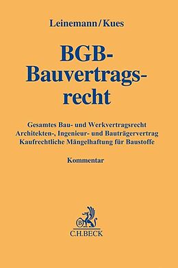 Fester Einband BGB-Bauvertragsrecht von Ralf Leinemann, Jarl-Hendrik Kues