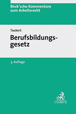 Fester Einband Berufsbildungsgesetz von Wolfgang Leinemann, Thomas Taubert