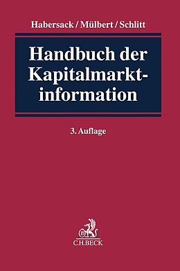 Leinen-Einband Handbuch der Kapitalmarktinformation von 