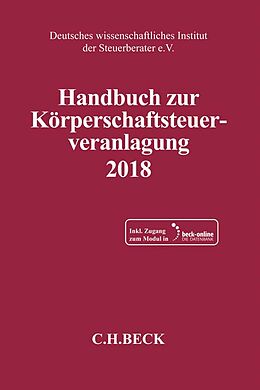 Set mit div. Artikeln (Set) Handbuch zur Körperschaftsteuerveranlagung 2018 von 