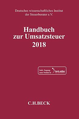 Set mit div. Artikeln (Set) Handbuch zur Umsatzsteuer 2018 von 