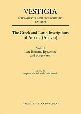 E-Book (pdf) The Greek and Latin Inscriptions of Ankara (Ancyra) von 