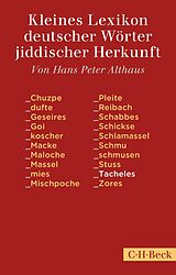 Kartonierter Einband Kleines Lexikon deutscher Wörter jiddischer Herkunft von 