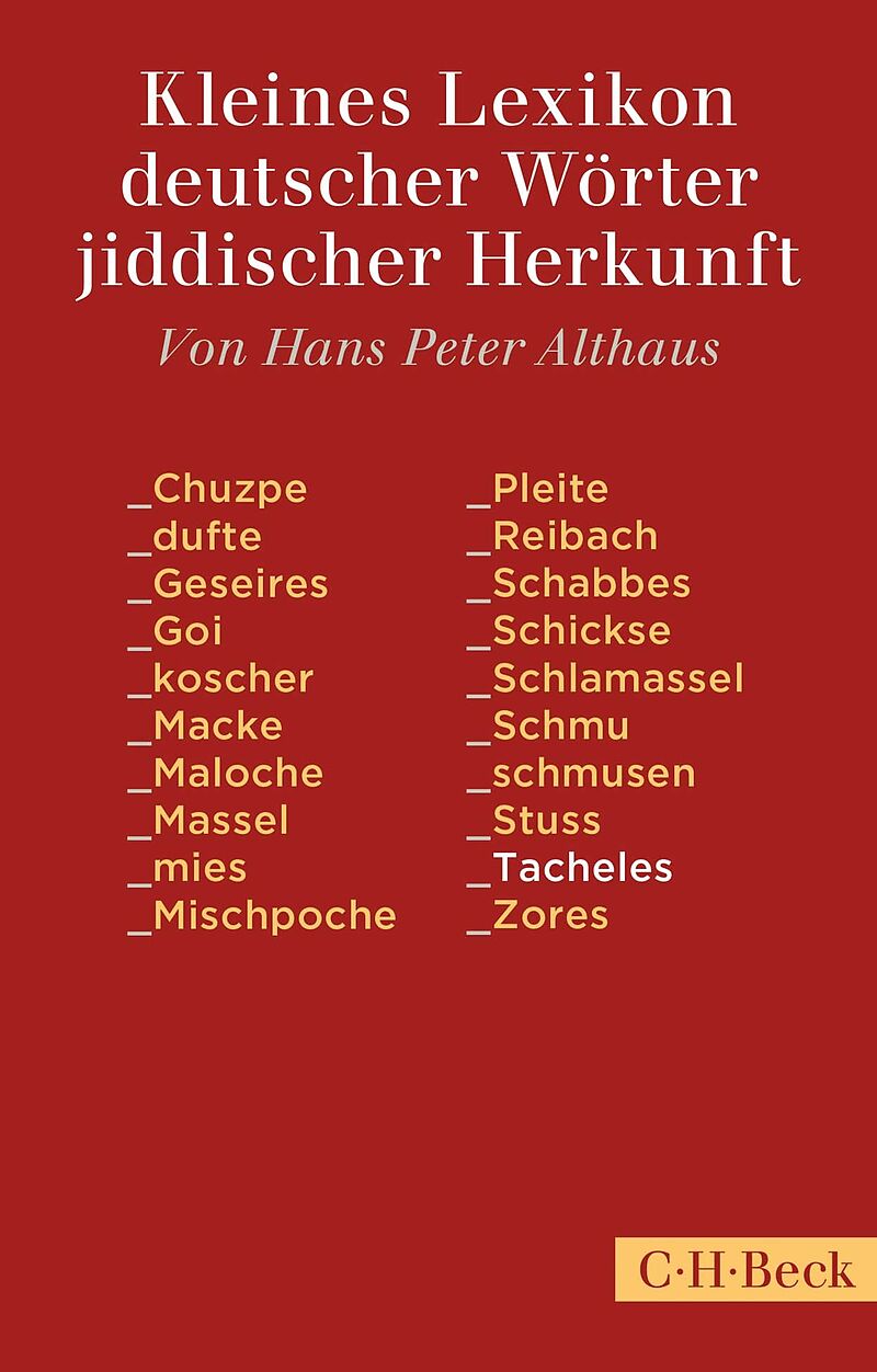 Kleines Lexikon deutscher Wörter jiddischer Herkunft