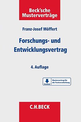 Kartonierter Einband Forschungs- und Entwicklungsvertrag von Franz-Josef Möffert