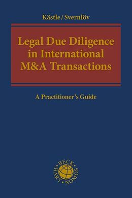 Livre Relié Legal Due Diligence in International M&A Transactions de 