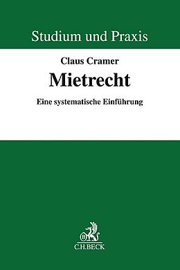 Kartonierter Einband Mietrecht von Claus Cramer